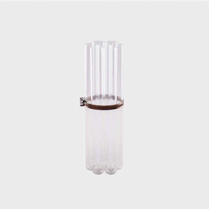 VASE 7 TUBES CUIVRE