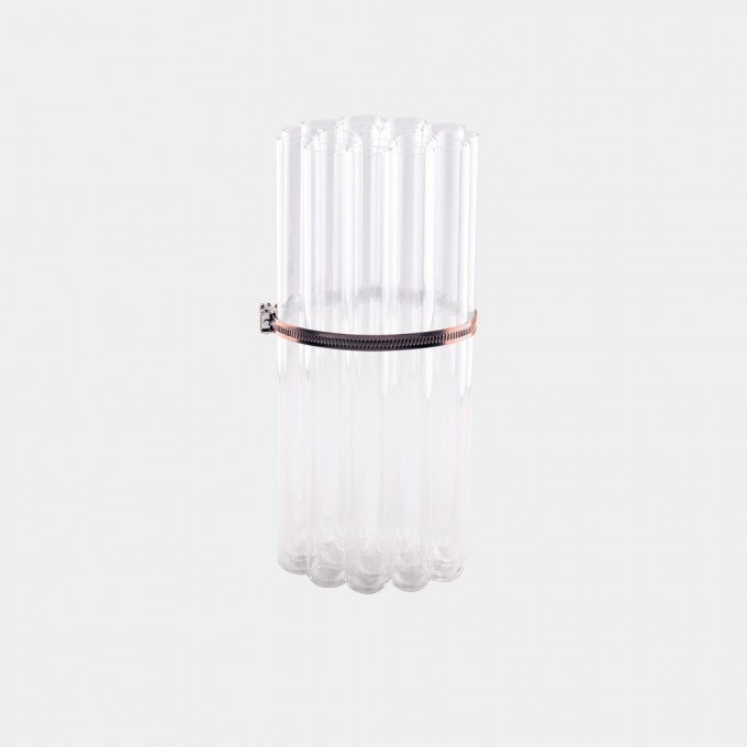 VASE 16 TUBES CUIVRE