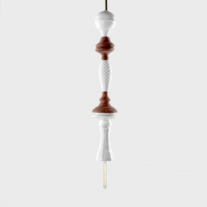 GIRANDOLE BOIS + PORCELAINE 08